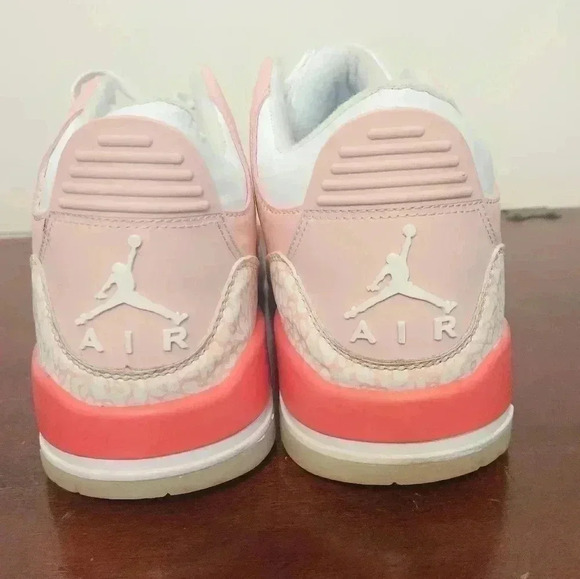 NIKE Air Jordan Retro 3 Rustic Pink EUC Size 10 - Picture 4 of 11